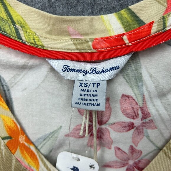 Tommy Bahama Kauai Calli Cove Short Sleeve Shirt Women's Size XS Travertine NWT - Picture 3 of 10